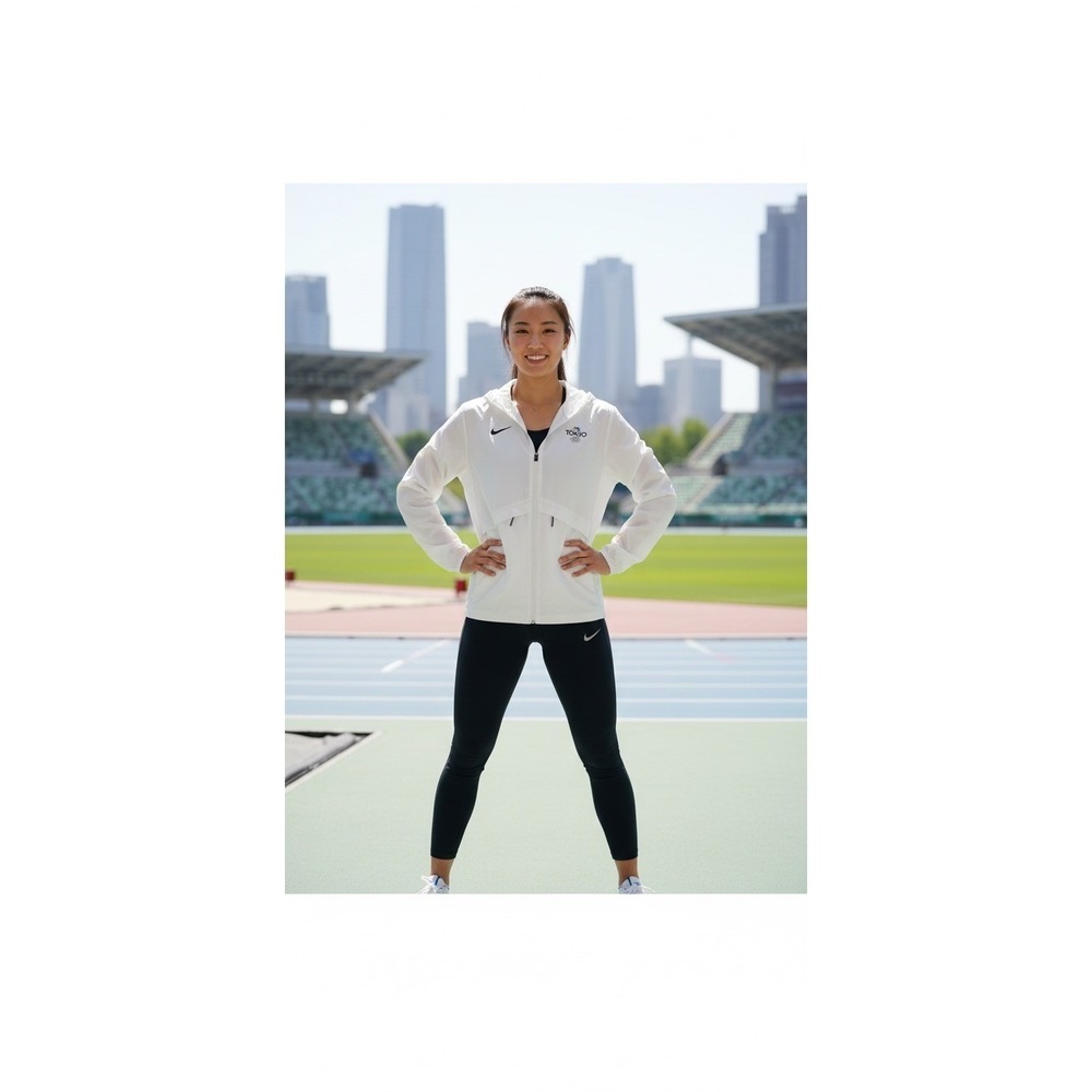 Nike Olympics Running Windbreaker Large 2020 Tokyo White Jacket Athletic Outdoor